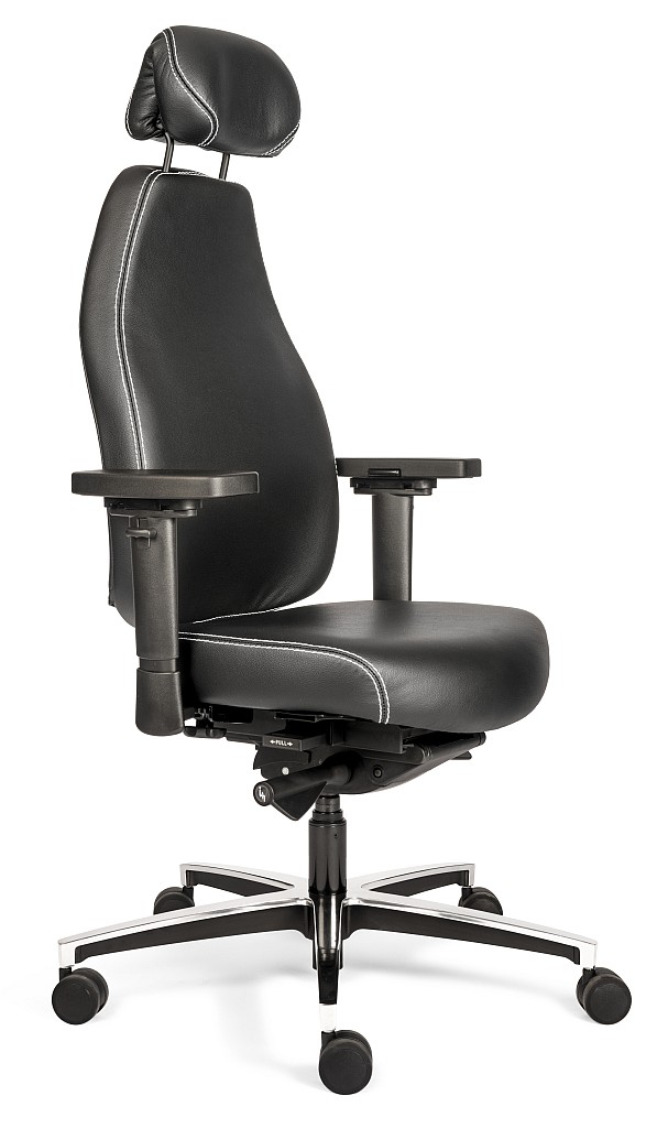 ergonomischer Bürostuhl Sanitech Fit Echtleder (mit Kopfstütze) Bild 0