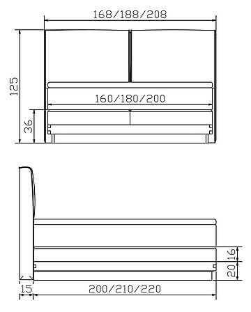 Boxspringbett Massiva Rocc03 Skizze