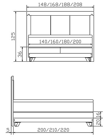 Boxspringbett Massiva Jeno02 Skizze