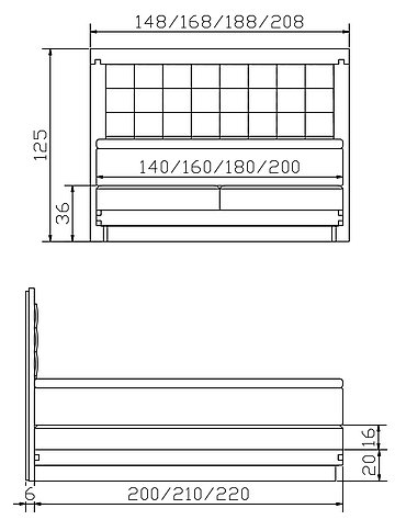 Boxspringbett Massiva Rocc01 Skizze