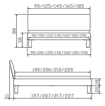 Holzbett Topline Cantu01 Skizze