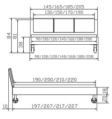 Holzbett Topline Road01 Skizze